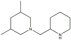 3,5-dimethyl-1-(piperidin-2-ylmethyl)piperidine Structure
