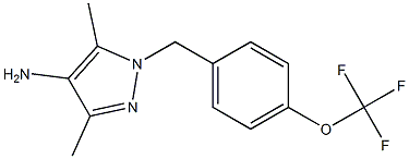 3,5-dimethyl-1-{[4-(trifluoromethoxy)phenyl]methyl}-1H-pyrazol-4-amine