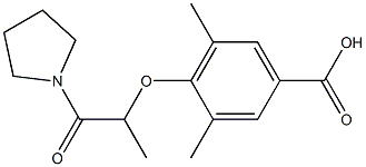 3,5-dimethyl-4-{[1-oxo-1-(pyrrolidin-1-yl)propan-2-yl]oxy}benzoic acid