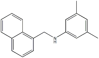 3,5-dimethyl-N-(naphthalen-1-ylmethyl)aniline Structure