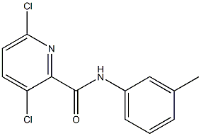 3,6-dichloro-N-(3-methylphenyl)pyridine-2-carboxamide,,结构式