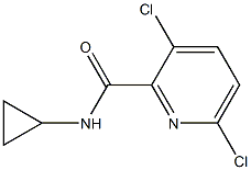 3,6-dichloro-N-cyclopropylpyridine-2-carboxamide Structure
