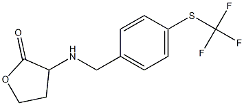 3-[({4-[(trifluoromethyl)sulfanyl]phenyl}methyl)amino]oxolan-2-one|