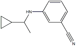 3-[(1-cyclopropylethyl)amino]benzonitrile Struktur