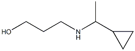 3-[(1-cyclopropylethyl)amino]propan-1-ol Structure