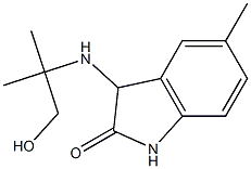3-[(1-hydroxy-2-methylpropan-2-yl)amino]-5-methyl-2,3-dihydro-1H-indol-2-one 化学構造式