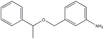 3-[(1-phenylethoxy)methyl]aniline Structure