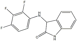 3-[(2,3,4-trifluorophenyl)amino]-2,3-dihydro-1H-indol-2-one,,结构式