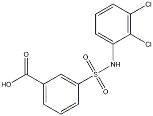 3-[(2,3-dichlorophenyl)sulfamoyl]benzoic acid Structure