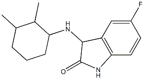3-[(2,3-dimethylcyclohexyl)amino]-5-fluoro-2,3-dihydro-1H-indol-2-one