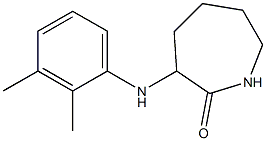 3-[(2,3-dimethylphenyl)amino]azepan-2-one,,结构式