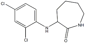 3-[(2,4-dichlorophenyl)amino]azepan-2-one Struktur