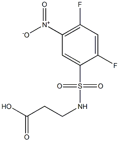 3-[(2,4-difluoro-5-nitrobenzene)sulfonamido]propanoic acid