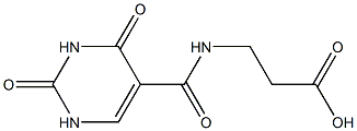 3-[(2,4-dioxo-1,2,3,4-tetrahydropyrimidin-5-yl)formamido]propanoic acid Structure