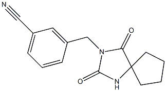 3-[(2,4-dioxo-1,3-diazaspiro[4.4]non-3-yl)methyl]benzonitrile|