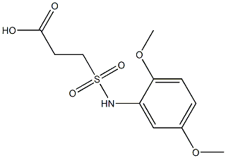 3-[(2,5-dimethoxyphenyl)sulfamoyl]propanoic acid,,结构式