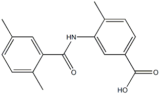 3-[(2,5-dimethylbenzene)amido]-4-methylbenzoic acid Structure