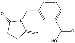3-[(2,5-dioxopyrrolidin-1-yl)methyl]benzoic acid Structure