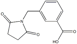 3-[(2,5-dioxopyrrolidin-1-yl)methyl]benzoic acid,,结构式