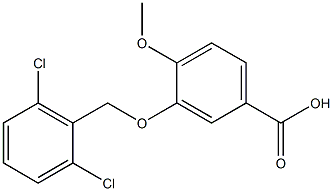 3-[(2,6-dichlorophenyl)methoxy]-4-methoxybenzoic acid Structure