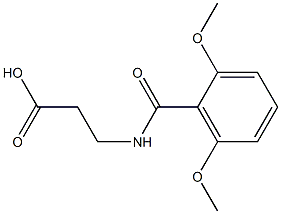 3-[(2,6-dimethoxyphenyl)formamido]propanoic acid 结构式