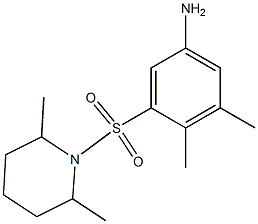 3-[(2,6-dimethylpiperidine-1-)sulfonyl]-4,5-dimethylaniline|