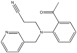 3-[(2-acetylphenyl)(pyridin-3-ylmethyl)amino]propanenitrile