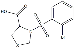 3-[(2-bromobenzene)sulfonyl]-1,3-thiazolidine-4-carboxylic acid