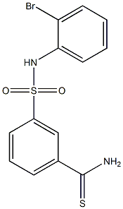 3-[(2-bromophenyl)sulfamoyl]benzene-1-carbothioamide