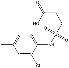 3-[(2-chloro-4-methylphenyl)sulfamoyl]propanoic acid,,结构式