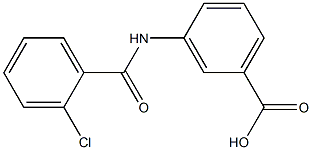 3-[(2-chlorobenzoyl)amino]benzoic acid Structure