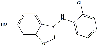 3-[(2-chlorophenyl)amino]-2,3-dihydro-1-benzofuran-6-ol Structure
