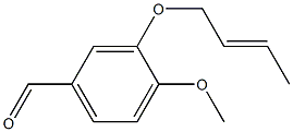 3-[(2E)-but-2-enyloxy]-4-methoxybenzaldehyde Structure