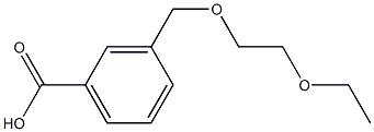 3-[(2-ethoxyethoxy)methyl]benzoic acid 结构式