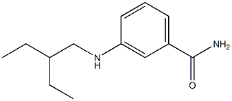 3-[(2-ethylbutyl)amino]benzamide Structure