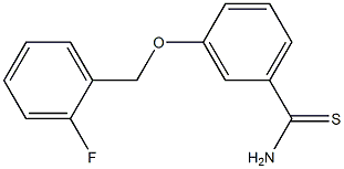  3-[(2-fluorophenyl)methoxy]benzene-1-carbothioamide