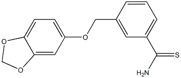 3-[(2H-1,3-benzodioxol-5-yloxy)methyl]benzene-1-carbothioamide