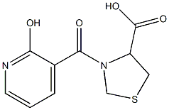 3-[(2-hydroxypyridin-3-yl)carbonyl]-1,3-thiazolidine-4-carboxylic acid Structure