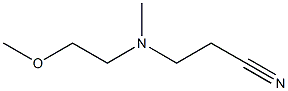 3-[(2-methoxyethyl)(methyl)amino]propanenitrile,,结构式