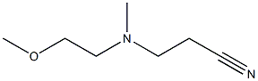 3-[(2-methoxyethyl)(methyl)amino]propanenitrile 化学構造式