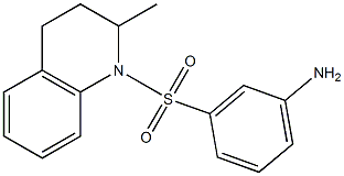 3-[(2-methyl-1,2,3,4-tetrahydroquinoline-1-)sulfonyl]aniline 化学構造式