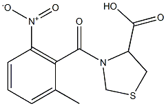 3-[(2-methyl-6-nitrophenyl)carbonyl]-1,3-thiazolidine-4-carboxylic acid