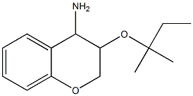 3-[(2-methylbutan-2-yl)oxy]-3,4-dihydro-2H-1-benzopyran-4-amine,,结构式