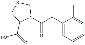 3-[(2-methylphenyl)acetyl]-1,3-thiazolidine-4-carboxylic acid