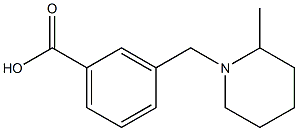 3-[(2-methylpiperidin-1-yl)methyl]benzoic acid Struktur