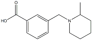 3-[(2-methylpiperidin-1-yl)methyl]benzoic acid,,结构式