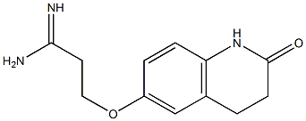 3-[(2-oxo-1,2,3,4-tetrahydroquinolin-6-yl)oxy]propanimidamide Struktur