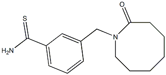 3-[(2-oxoazocan-1-yl)methyl]benzenecarbothioamide Structure