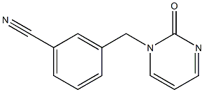 3-[(2-oxopyrimidin-1(2H)-yl)methyl]benzonitrile,,结构式