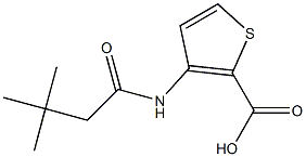 3-[(3,3-dimethylbutanoyl)amino]thiophene-2-carboxylic acid Structure